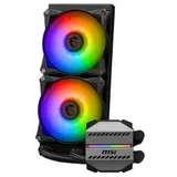 Водяное охлаждение для CPU MSI MAG CORELIQUID M240. Socket Intel/AMD, 4pin, Fan 2x120см, ARGB, Black