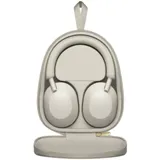 Bluetooth гарнитура Sony WH-1000XM5, 1.2m, 4Hz-40kHz, 48 Om, 102 dB, USB, BT, Silver