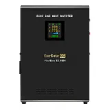С витрины! ИБП (инвертор, синус, для котла, настенный) ExeGate FineSine SX-1500.LCD.AVR.2SH <1500VA/1050W, чистая синусоида, цветной LCD-дисплей, AVR, 2*Schuko, линейно-интерактивный, внешняя батаре