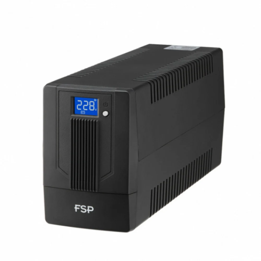 UPS FSP iFP 600, 600VA, 360W, 1x12V/7 Ah, AVR 110-120В, 2xSchuko, RJ-11, USB-B