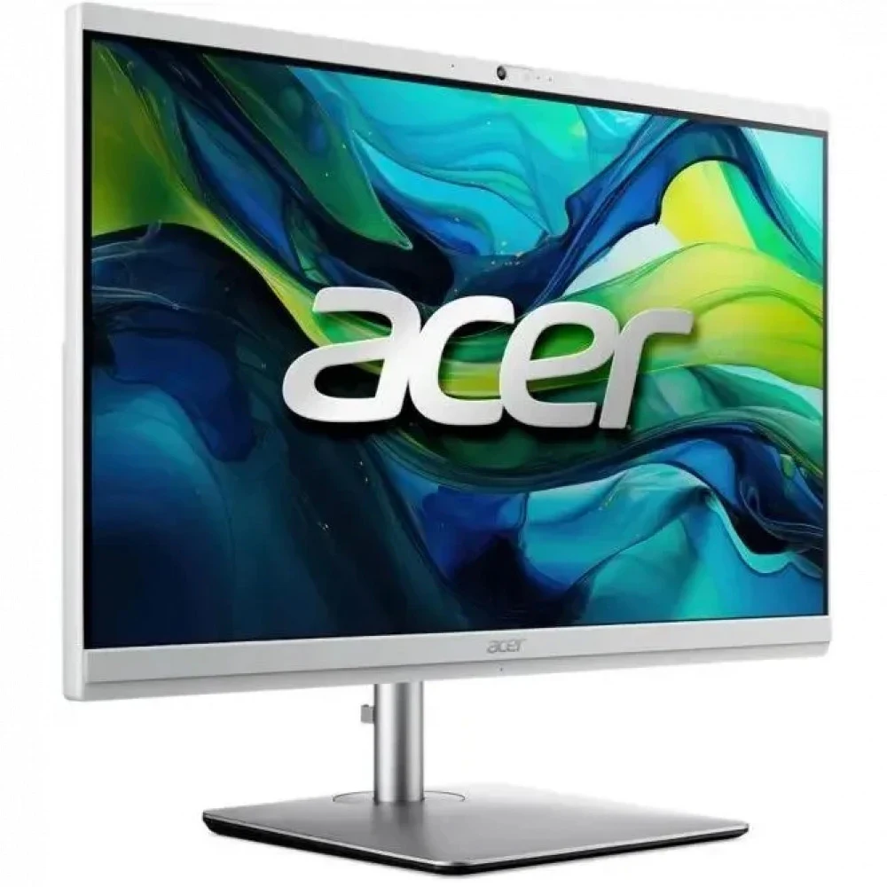 Моноблок Acer Aspire C27-195ES 27" Full HD Core Ultra 5 125U (1.3) 8Gb SSD512Gb Graphics CR Eshell GbitEth WiFi BT 65W клавиатура мышь Cam серебристый 1920x1080