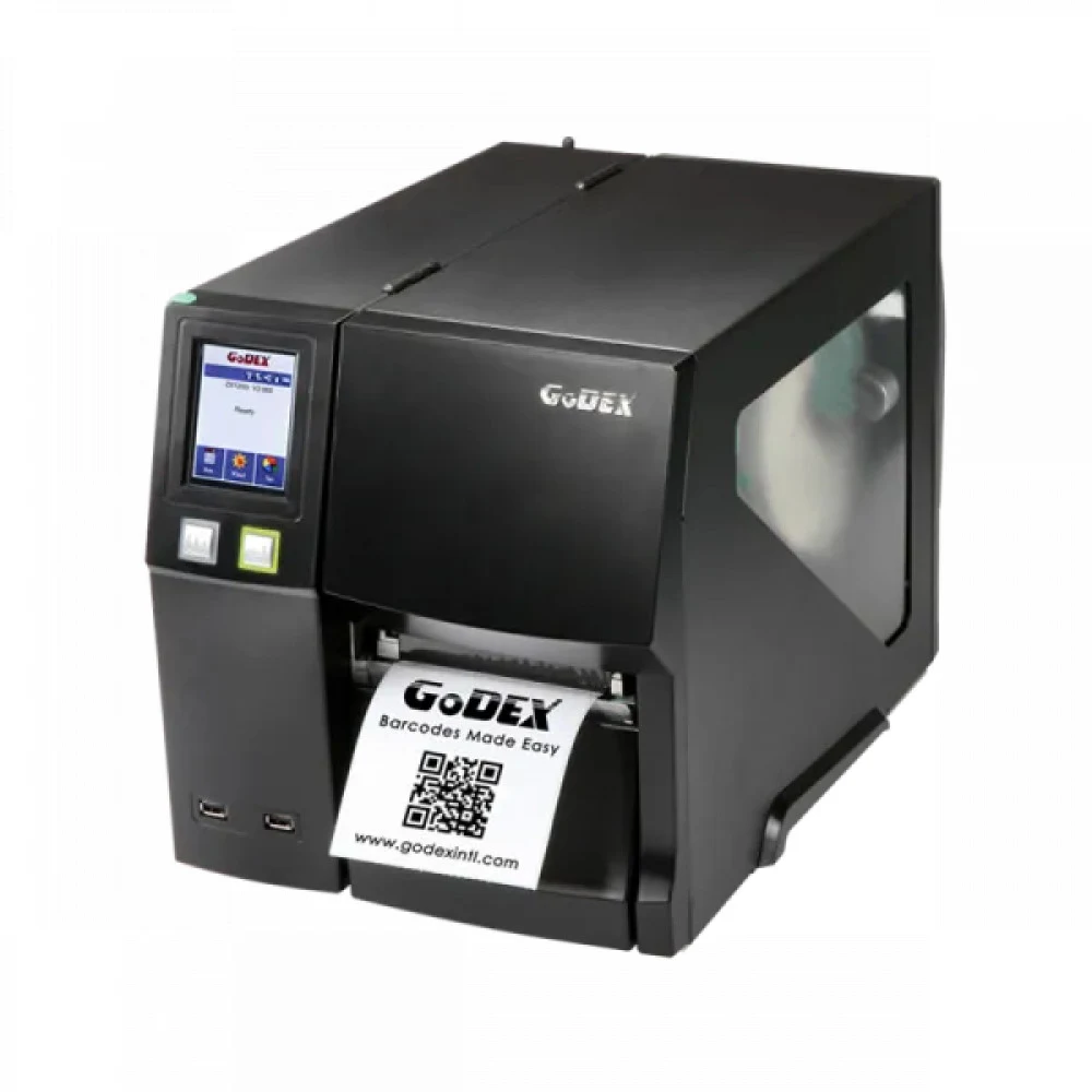 Промышленный принтер этикеток Godex ZX1600i+ (600DPI, USB+Serial+LAN, 118/105,6/25,4, 4IPS, 256MB SDRAM, 256MB Flash, USB host, цв LCD)