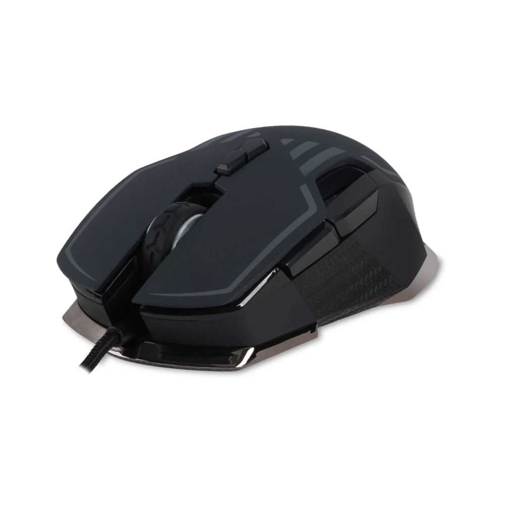 Мышь Delux DLM-628OUB Мышь, Delux, DLMM-628OUB, Игровая, Оптическая, 1000-16000dpi, Позолоченный кабель в тканевой оплётке, 9 функциональных клавиш, Частота сканирования до 1000Hz, Подсветка, Длина