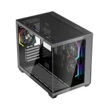 Компьютерный корпус, 1STPLAYER, BV6-BK, BV6-BK-2FH7R-1FH7, M-ATX / ITX, 1*3.5"/2*2.5", Вентилятор 3*12см, Высота кулера до 160 мм, Длина VGA до 410 мм, 425x275x354 мм, Без Б/П, Черный