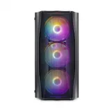 Компьютерный корпус, 1STPLAYER, X3-M-BK-4F2C3, FIREBASE X3-M-BK, Mini-Tower, M-ATX/M-ITX, USB3.0*1, USB2.0*2, HD AUDIO/Mic, 4*120мм F2 RGB вентилятор, Высота процессорного кулера до 155мм, Длина VGA
