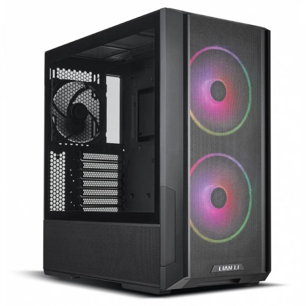 Корпус LIAN LI Lancool 216 Black RGB, Medium Case: ATX/E-ATX/Micro-ATX/Mini-ITX, 2xUSB 3.0, 1xUSB Type-C, 1xAudio, Included Fans: 2x160mm ARGB, 1x140mm PWM