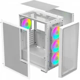 Корпус Ocypus Gamma C60 WH ARGB ATX/mATX/ITX 3xUSB Белый, Предустановленно 4x120мм ARGB Fans, Gamma-C60-WHG400XX-GL