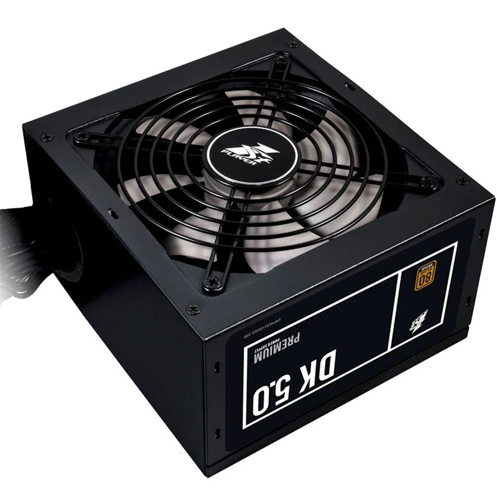 Блок питания, 1STPLAYER, DK PREMIUM PS-600AX, 600W, ATX, Bronze, APFC, M/B20+4PIN, CPU P8(4+4)PIN, PCE-E, 3*SATA + IDE X2, Вентилятор 120мм, Кабель питания, Черный