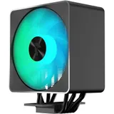 Кулер для процессора, Aerocool, APNX AP1-V BK, Intel 1700/1200/115x/775 AMD AM5/AM4, 245W, 120мм ARGB, 600-1800±10% об/м, 76.3CFM, 16.1-32.8dBA, PWM 4pin + ARGB 5V 3pin, 128х76,5х165мм, Чёрный