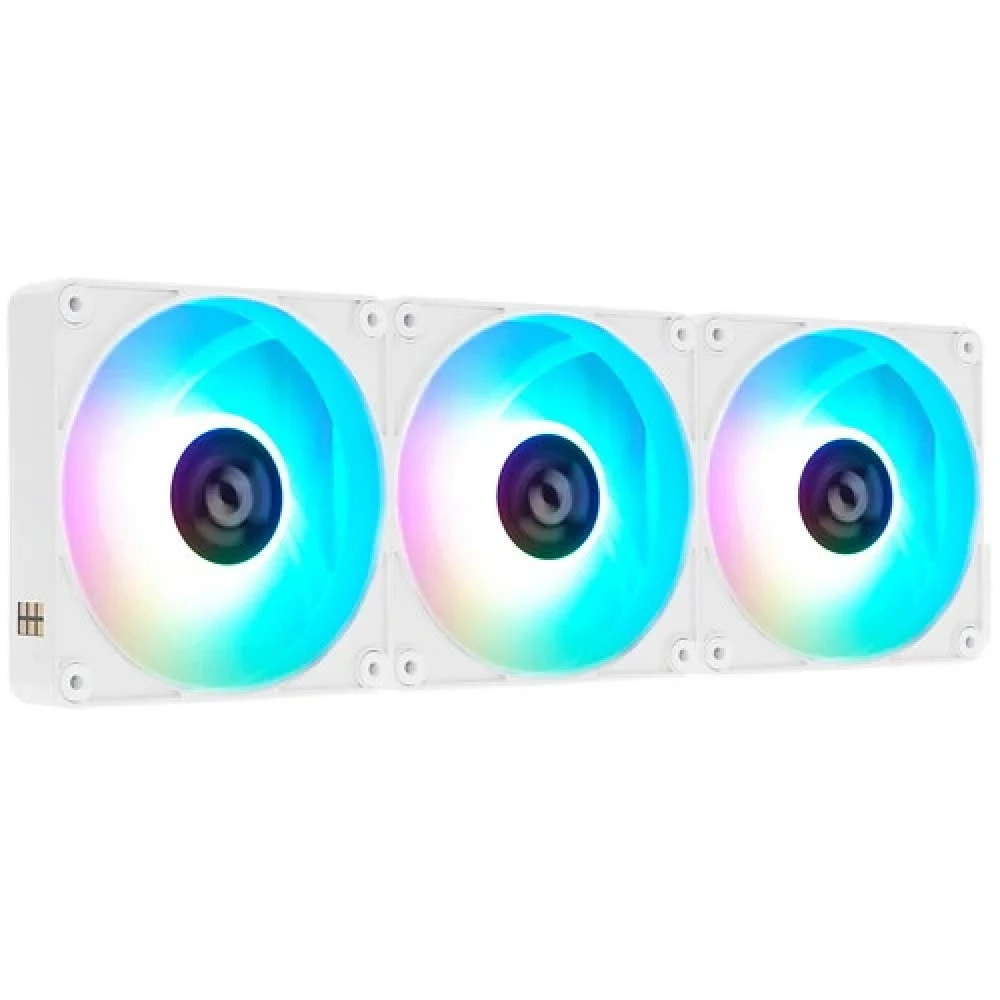 Вентилятор для корпуса Thermaltake CT120 EX Sync ARGB 120х120x25 белый 4-pin 28.5дБ (упак.:3шт) (CL-F190-PL12SW-A) Ret [CL-F190-PL12SW-A]