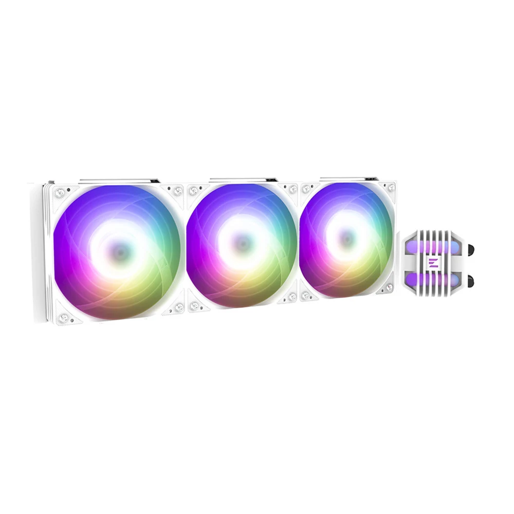 Кулер с водяным охлаждением, Zalman, ALPHA2 SE A36 White, ALPHA2 SE A36 White, intel 1151/1200/1700/1851 и amd AM4/AM5, TDP 350W, 3*120 мм, 600-2000 об/мин, 69.12CFM, 29.7dB(A), Белый