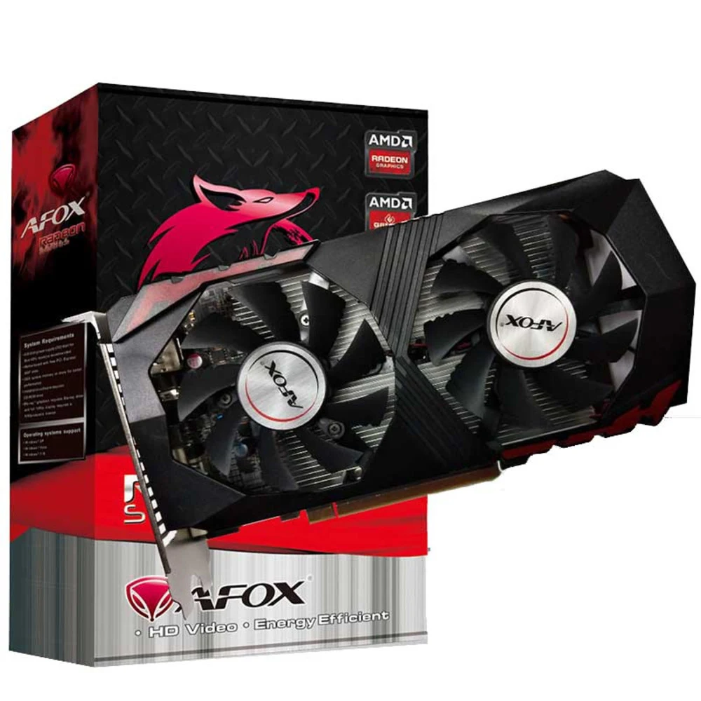 GPU AMD, 4 GB, Afox RX 550 [AFRX550-4096D5H3], HDMI/DP/DVI, GDDR5/128bit