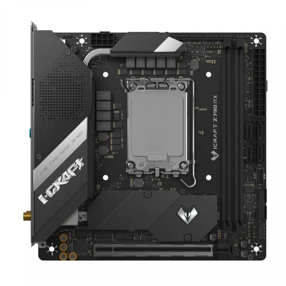 Материнская плата Maxsun MS-iCraft Z790ITX WIFI Z790, LGA1700, 2*DDR5, 1*PCIEx16, 2*M.2, 6*USB3.2Gen1, 7*USB2.0, 4*SATA3.0, 2.5G, DP, HDMI, Mini-ITX, RTL