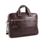 Деловая сумка Piquadro Blue Square CA2849B2/MO с отделением для ноутбука 15" коричневая натур.кожа