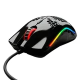 Компьютерная мышь, Glorious, Model O, GO-GBLACK, Игровая, Оптическая, Проводная, Pixart PMW-3360 Sensor, 12000 DPI, 250+ IPS, 50G, 1000 Hz, RGB, 6 кнопок, Длина провода 2м, Глянцевый черный