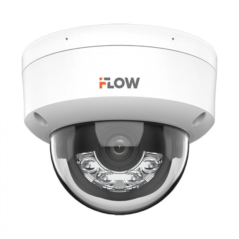 Видеокамера IP iFlow 2Mp уличная купольная F-IC-2422C2MS(2.8mm)