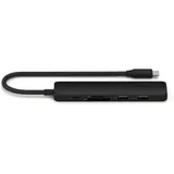 Адаптер Satechi 6-in-1 1xUSB-C PD&1x1 USB-A 10Gbps&USB-A 480Mbps&HDMI 4K @ 60Hz&Micro/SD Card Slim Multiport Adapter. Цвет: черный