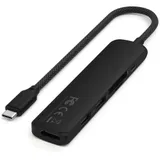 Адаптер Satechi 6-in-1 1xUSB-C PD&1x1 USB-A 10Gbps&USB-A 480Mbps&HDMI 4K @ 60Hz&Micro/SD Card Slim Multiport Adapter. Цвет: черный