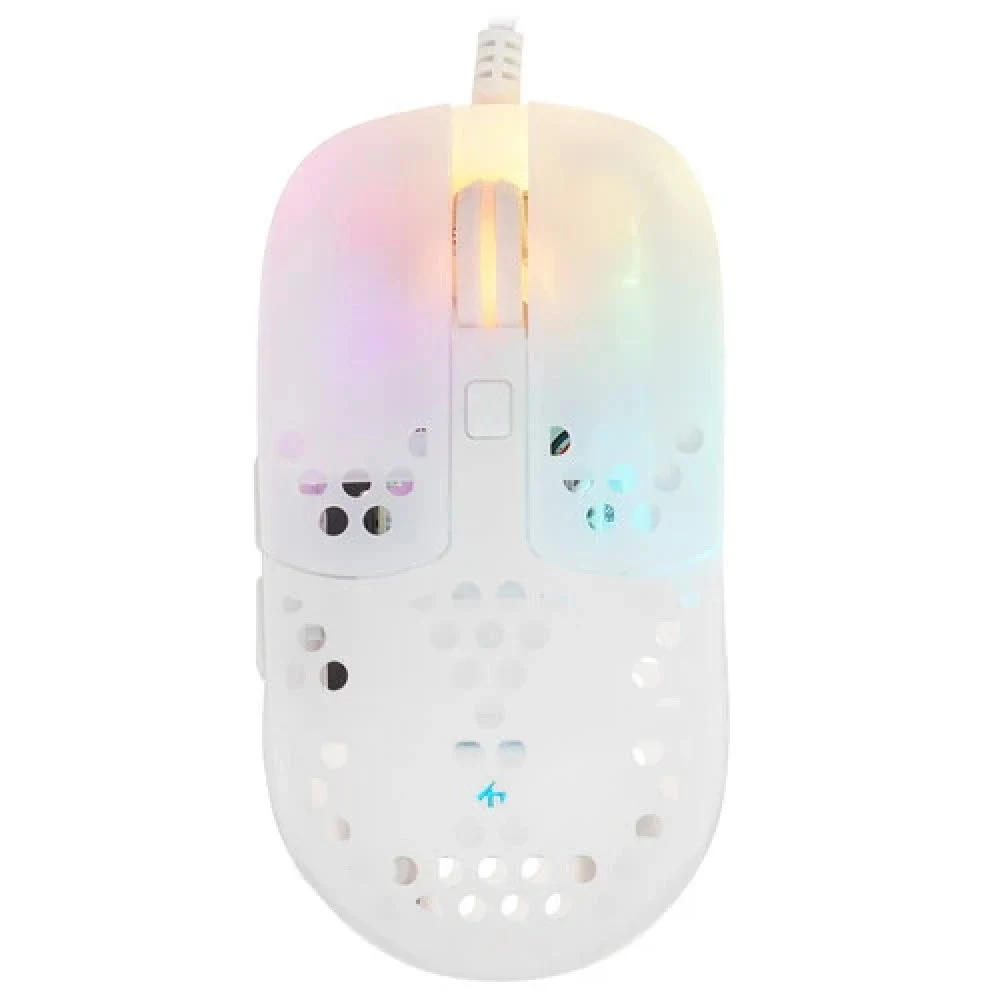 Мышь XTRFY MZ1 RGB, Pixart 3389 sensor, 16000 dpi, Ultra-Light, USB, white MZ1-RGB-WHITE-TP