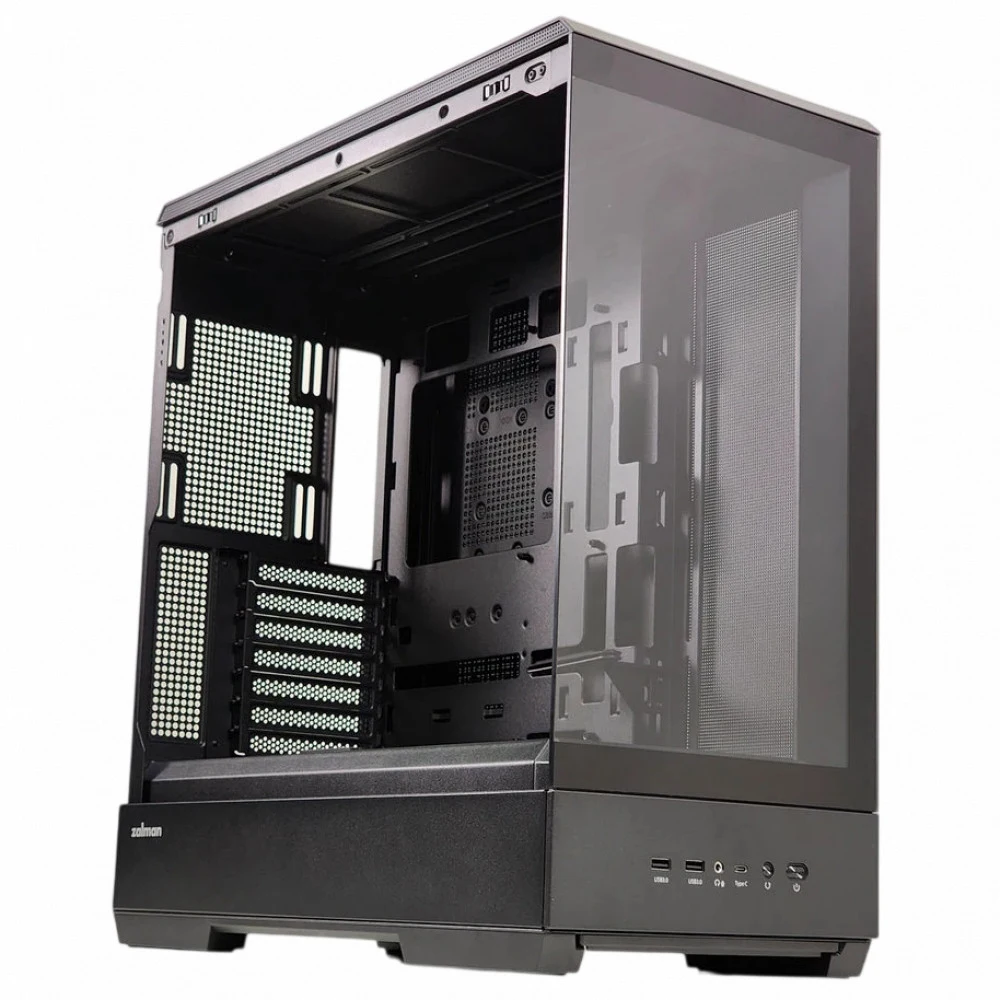 Корпус Zalman P50 черный без БП ATX 10x120mm 4x140mm 2xUSB3.0 audio bott PSU