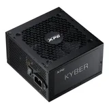 Блок питания, XPG, KYBER, KYBER850G-BKCEU, 850W, ATX 3.1, Gold, 20+4 pin, 4+4 pin, 8pin, 6*Sata, 2*Molex, 2*PCI-E 6+2 pin, 12VHPWR, Non-modular, Вентилятор 12 см, Чёрный