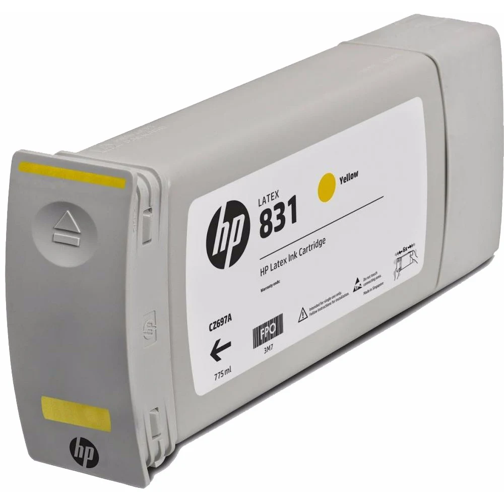 Струйный картридж HP 831C желтый, 775 мл, для HP Latex 315/335/365/375/560/570