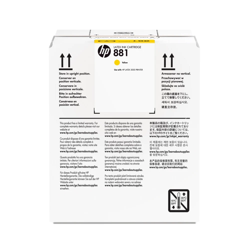 Картридж HP Europe/CR333A/Латексный чернильный/Жёлтый/№881/5 000 мл CR333A