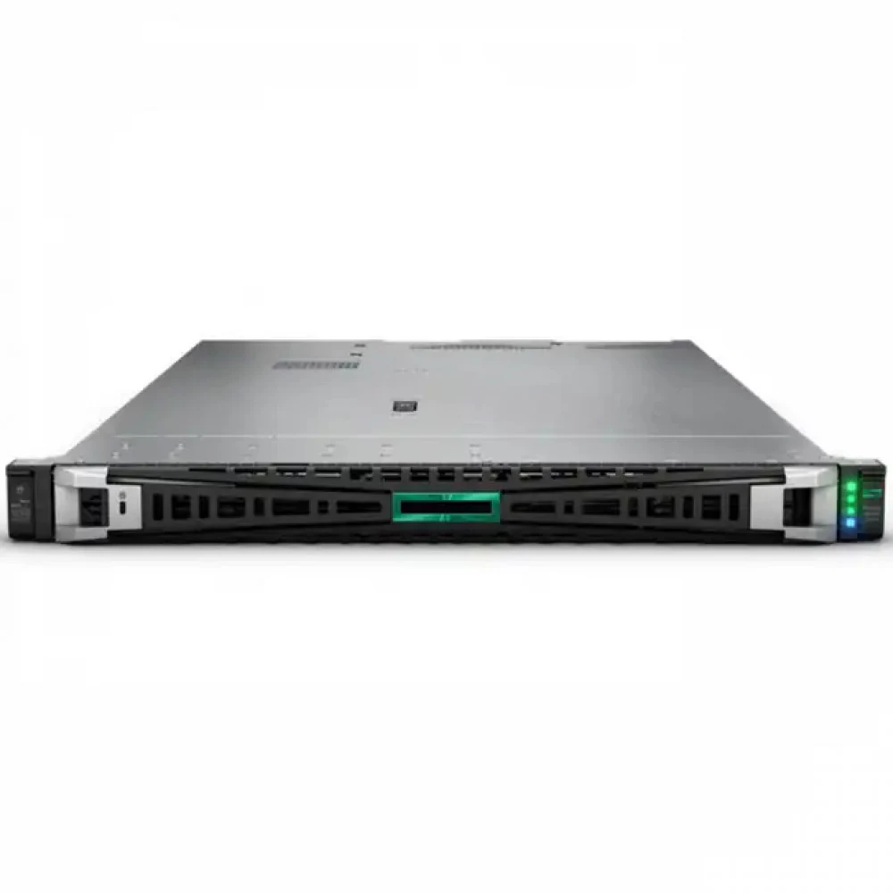Сервер HP ProLiant DL360 Gen11/ DL360Gen11 4510 (2.4GHz-30MB) 12-Core (2 max) / 2x32GB (DDR5-4800) RDIMM / M408i-o (4Gb) / HP-SATA (8/8 SFF max) / 2x960Gb SSD SATA RI/4x1Gb BASE-T / 2x 1000W Titaniu