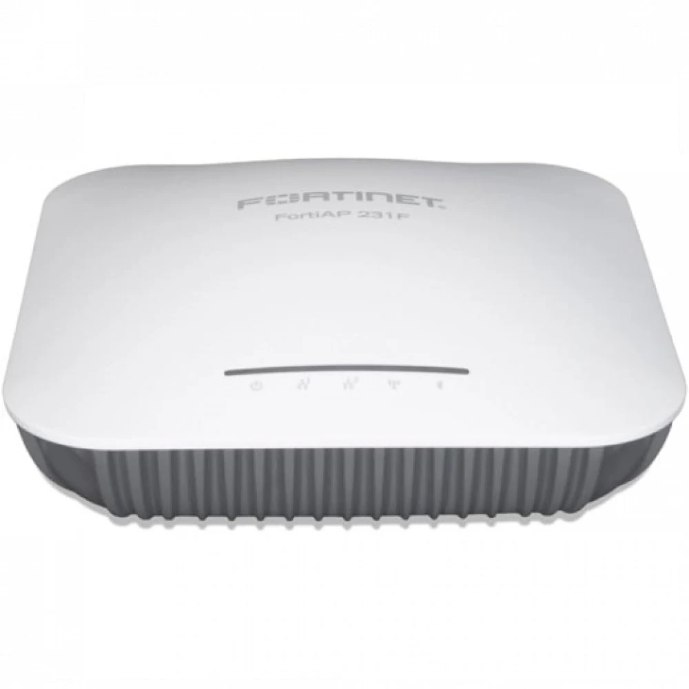 FortiAP-231K Indoor Wireless AP - (Wi-Fi-7 IEEE Tri-band 2.4/5/6GHz 2+2+2 2 streams 3 radios), internal antennas, 100/1000/2500/5000 Base-T RJ45, BT/BLE, 1x RS-232 RJ45 Serial Port. Ceiling/wall mou