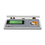Порционные весы M-ER 326 AFU-6.01 "Post II" LCD RS-232 "Интерфейс RS-232 Индикация: ЖКИ с подсветкой Габариты: 290х265х110 мм Платформа: 255x205 мм Питание: адаптер+аккумулятор Максимальный вес: 6 к