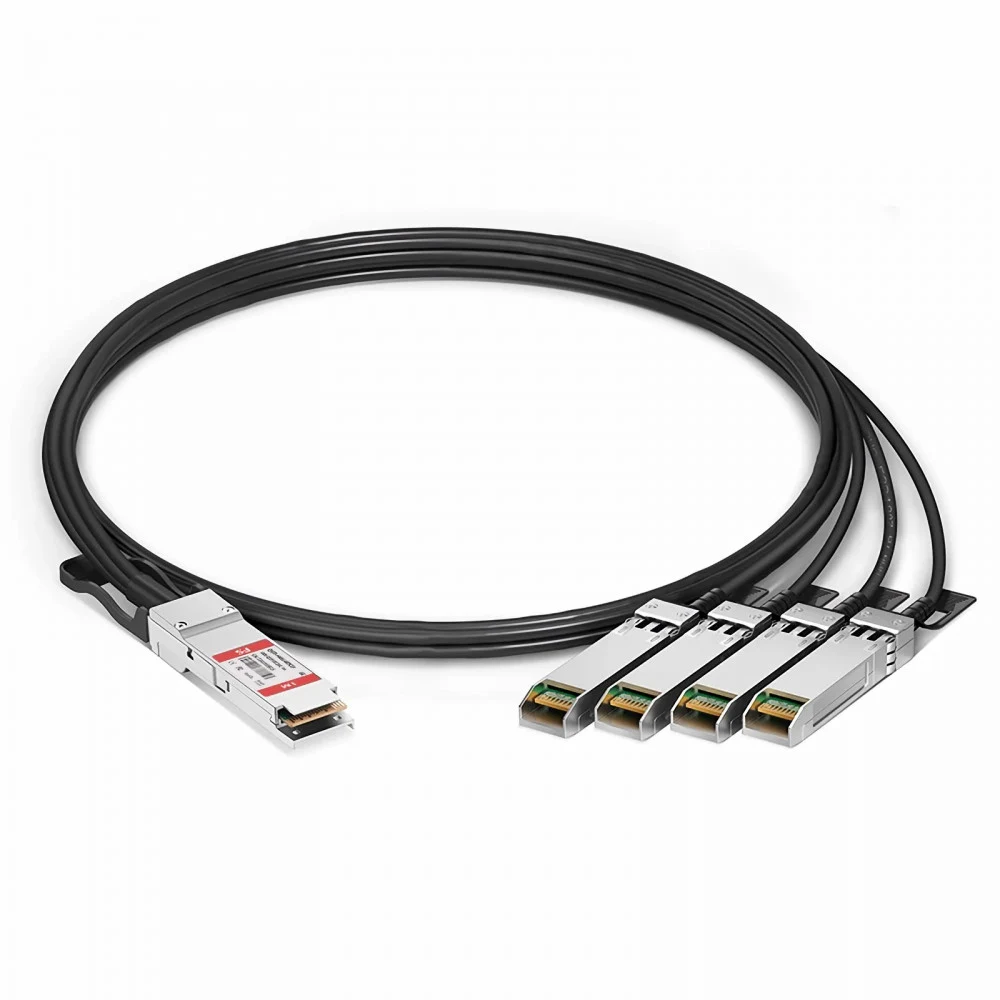 Кабель/ 1m (3ft) Generic Compatible 100G QSFP28 to 4 x 25G SFP28 Passive Direct Attach Copper Breakout Cable