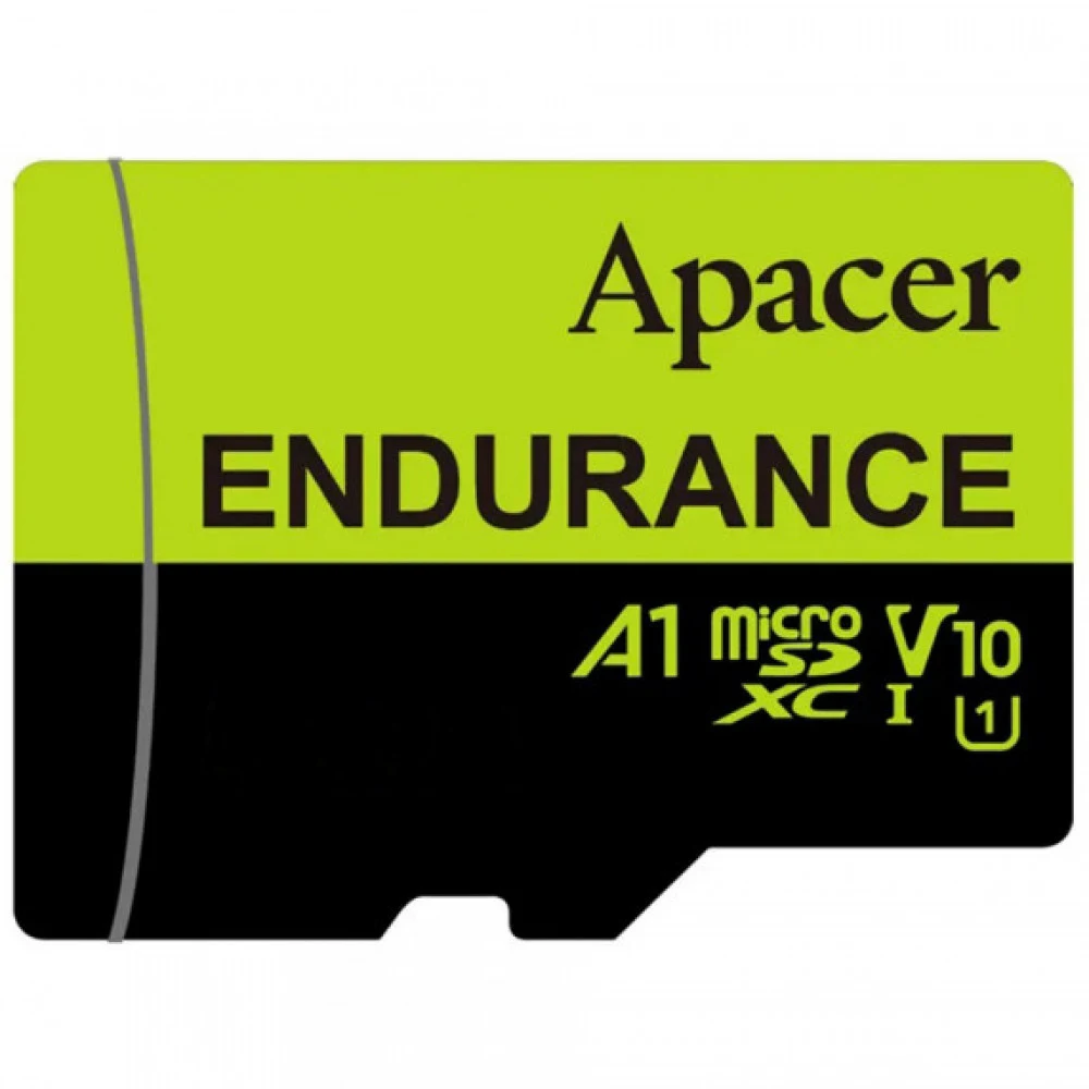 Карта памяти Micro SDXC 64GB Apacer, Class 10, UHS-I U3, V30, A1, адаптер, 100 Мбайт/с