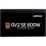 Блок питания ZALMAN 800W ZM800-GV2SE черный (ATX, 80+ Bronze, APFC, 20+4P, 2xPCIe 6+2P, 4хMolex, 8xSATA, 120mm fan, RTL) (ZM800-GV2SE)
