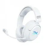 Гарнитура, HyperX, B5VC5AA, Cloud Flight 2 Wireless White, Динамики 50 мм, Микрофон съёмный гибкий, RGB - подсветка, Тип подключение USB 2.4 ГГц, Bluetooth, Белый