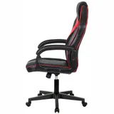 Кресло игровое A4Tech Bloody GC-300 черный/красный ткань/эко.кожа крестов.