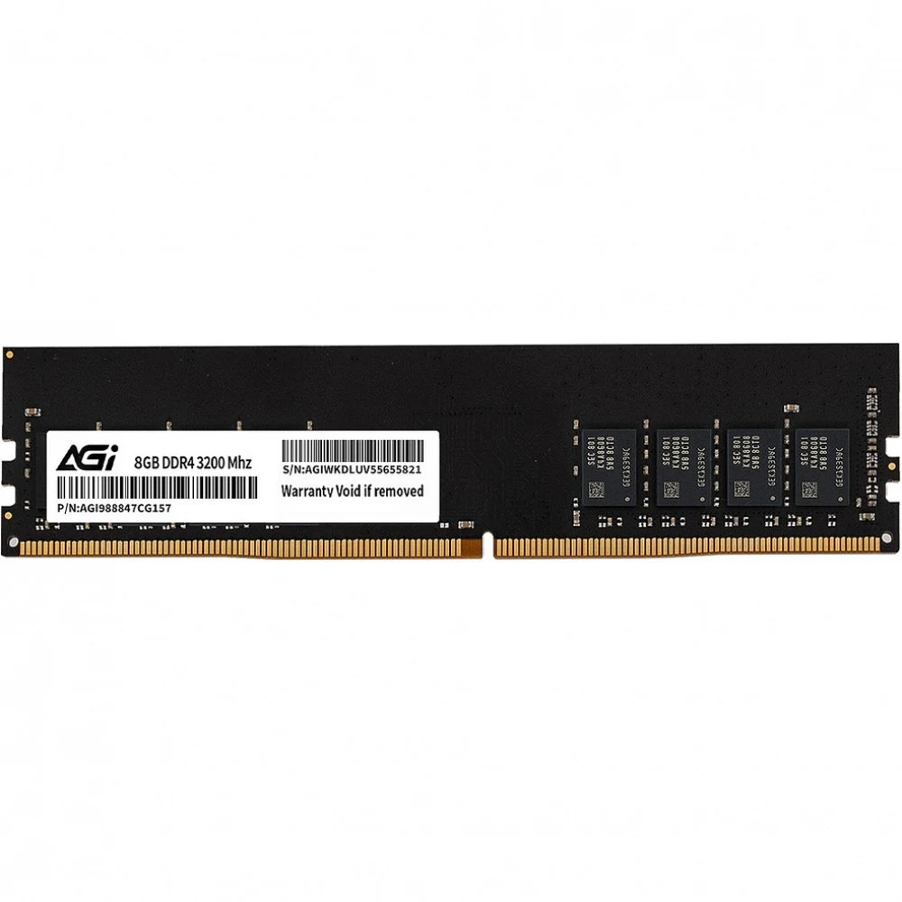 Оперативная память AGI 8GB DDR4 DIMM PC4-25600 Bulk (AGI320008UD138)