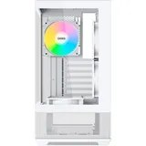 Корпус ПК без блока питания/ Case SAMA V40 White, Midi-Tower, TG, 6x120mm ARGB, 2xUSB 3.0 + 1xUSB 3.1 Type-C, ATX, mATX, mITX White