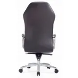 Кресло руководителя Бюрократ _AURA/BLACK черный кожа крестовина алюминий
