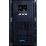 Источник бесперебойного питания ИБП SVC, PT-3K-LCD, Мощность 3000ВА/2400Вт, PT-серия, On-Line, LCD\RS-232, SMART, Диапазон работы AVR: 115-300В, Бат.: 12В/9Ач*6шт., Вентилятор: 8см*2шт., 3 вых Shuko