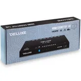 Сплиттер HDMI, DELUXE, HS8P4K60H3D, 8 портов, Разрешение 4К, Поддержка 3D, 1х8, 60Гц, 3 Вт, Чёрный, Цветная коробка