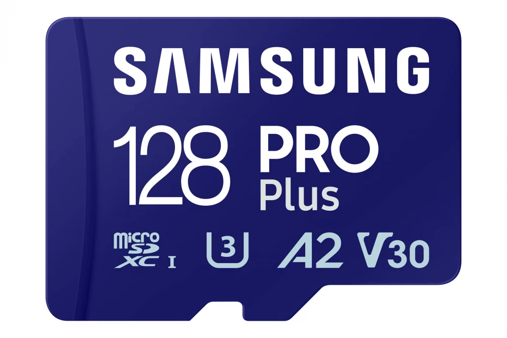 Флеш карта microSDXC 128GB Samsung PRO Plus Class 10, A2, V30, UHS-I (U3), W 130 МБ/с, R 180 МБ/с, <MB-MD128SA/EU> адаптер на SD