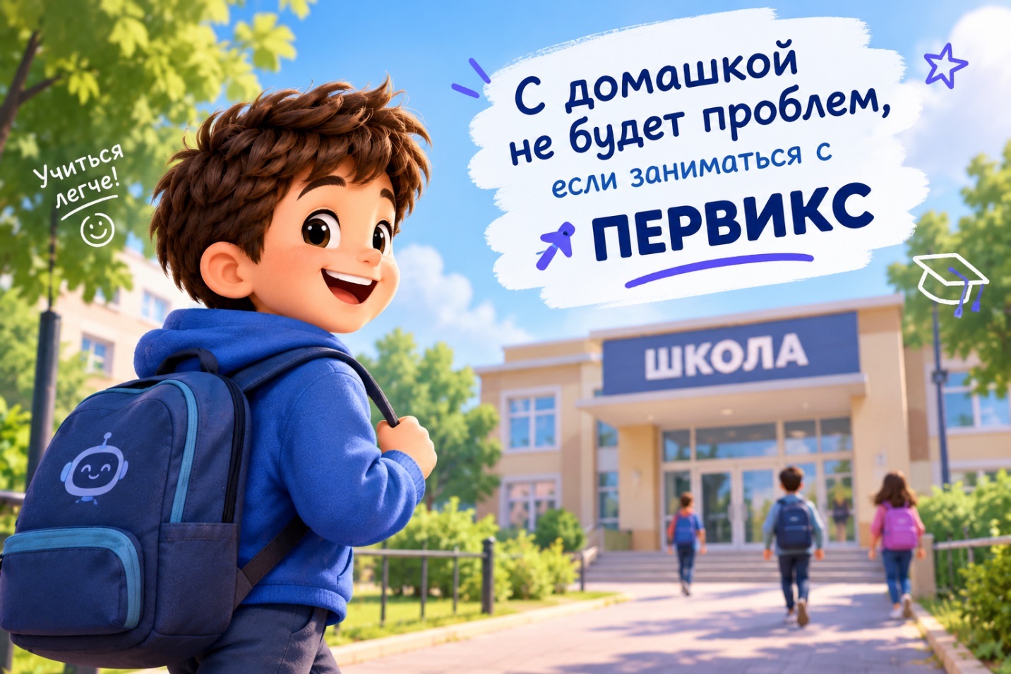 С домашкой не будет проблем, если заниматься с ПЕРВИКС
