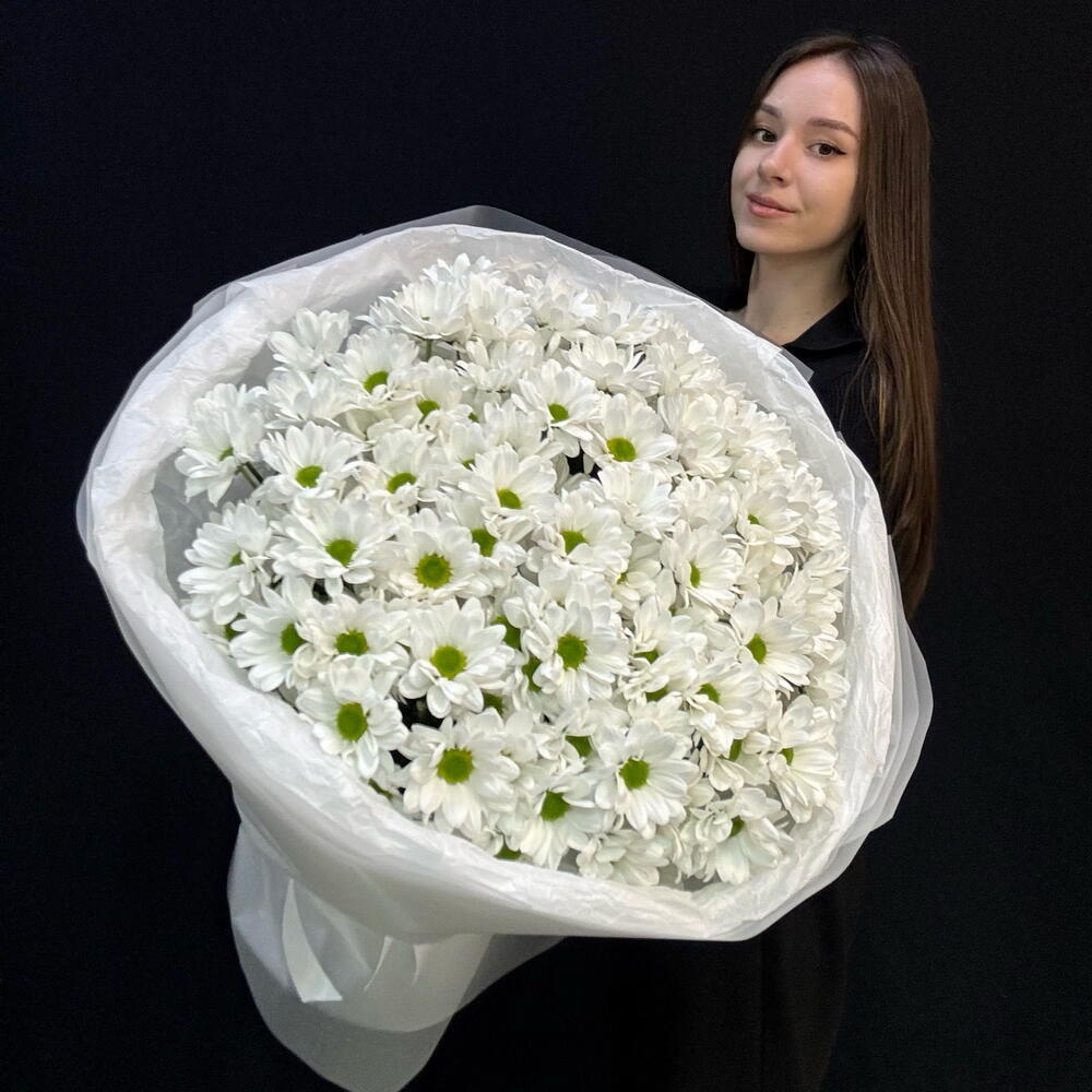 Букет из белых ромашек