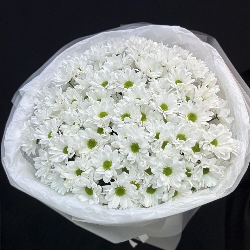 Букет из белых ромашек