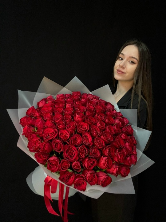 Букет 101 красная роза
