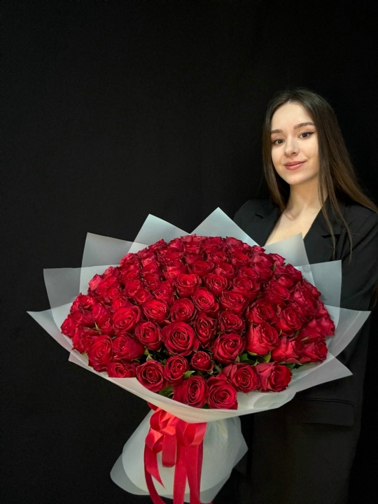 Букет 101 красная роза