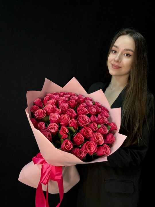 Букет 51 розовая роза
