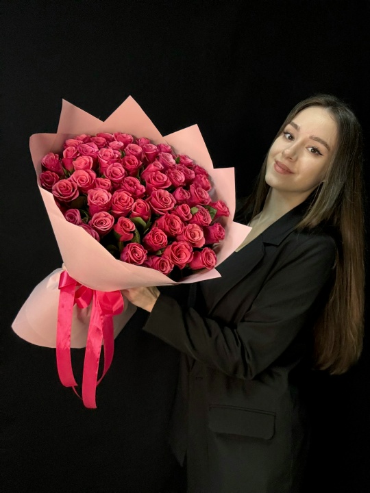 Букет 51 розовая роза