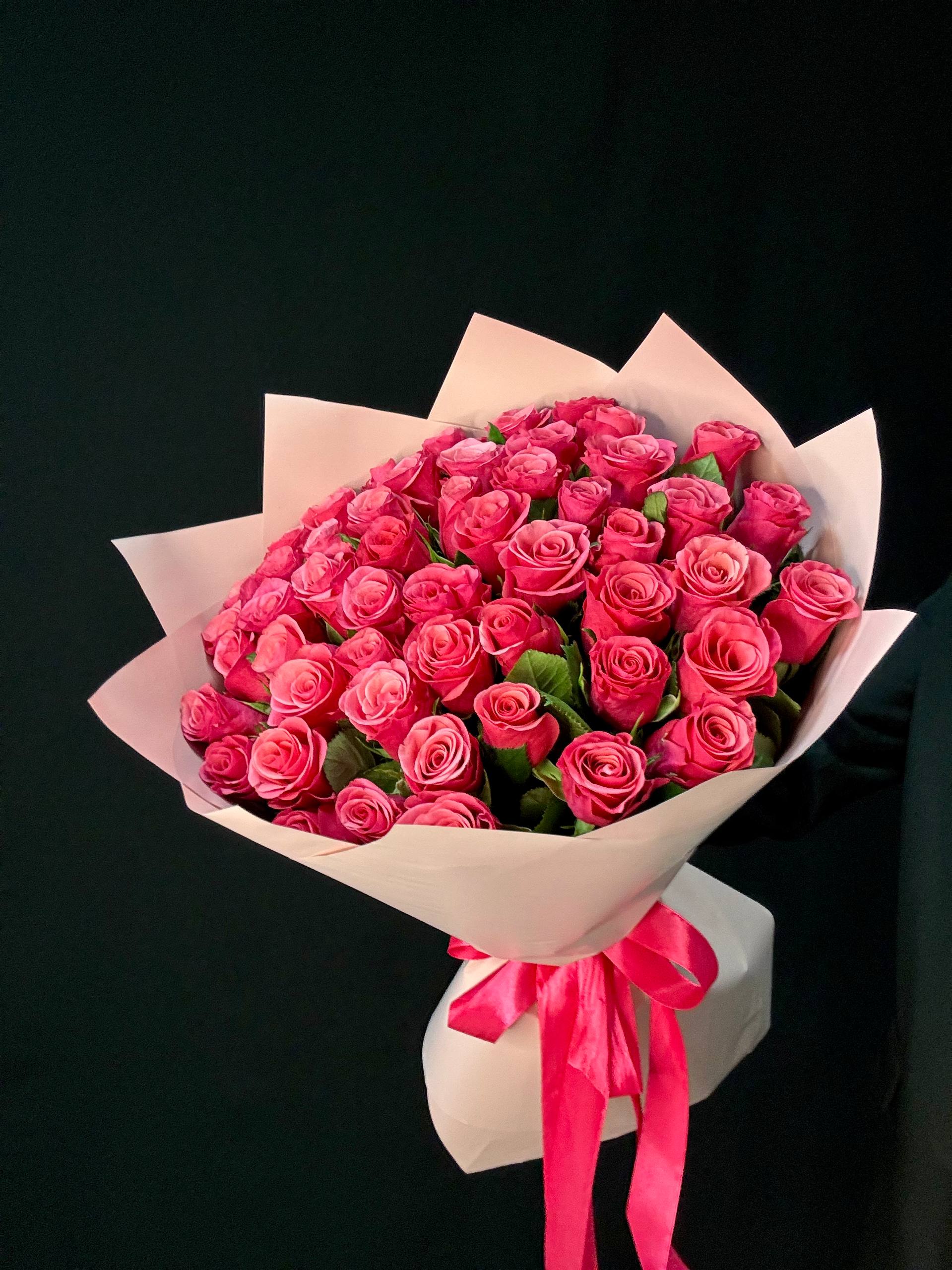Букет 51 розовая роза