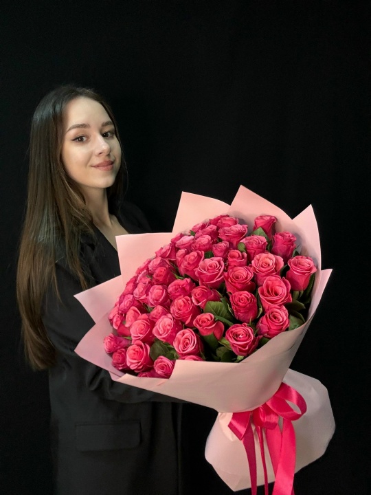 Букет 51 розовая роза